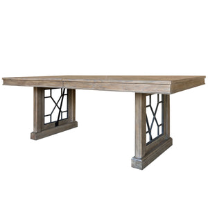 Parker House Sundance - Sandstone Extendable Dining Table Sandstone Rubberwood Solids / Mindi Veneers DSUN#86RECT-2-SS