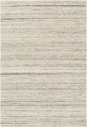 Livabliss Romford Hand Tufted Wool Area Rug Bohemian Global Low Pile Living Room Accent Ivory, Charcoal 9' x 12' RFD2301-912