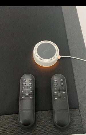 Legends Furniture Bridgevine Home Queen Size Quick Assembly Adjustable Bed Frame With Voice Activated Controls Black  Zrem-adjta-qn