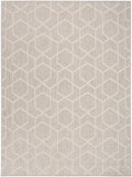 Nourison Horizon Indoor/Outdoor HOZ01 Machine Made Power-loomed Borderless Design Indoor/Outdoor Modern Outdoor Rug Grey, Grey 88% Polypropylene,12% Polyester 841491126356