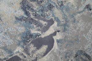 Feizy Rugs Astra Abstract Watercolor Rug – Elevate Your Space With Luxurious Metallic Designs And Soft Texture Blue,Gray,Ivory Polyester,Polypropylene Ara39l4fgrynvyf00