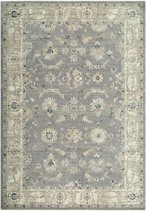 Livabliss Reflection Traditional Fringe Area Rug Turkey Woven Polyester for Living Dining Rooms Ivory, Medium G 2' x 2'11" RFL2300-2211