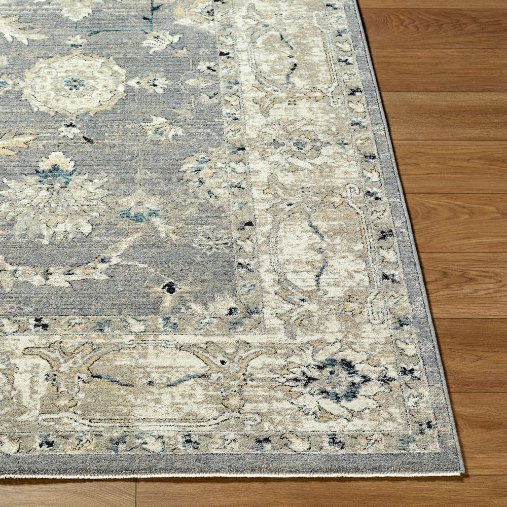 Livabliss Reflection Traditional Fringe Area Rug Turkey Woven Polyester for Living Dining Rooms Ivory, Medium G 2' x 2'11" RFL2300-2211
