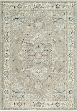 Livabliss Reflection Traditional Fringe Area Rug Machine Woven Polyester for Living Room Ivory, Medium G 12' x 15' RFL2302-1215