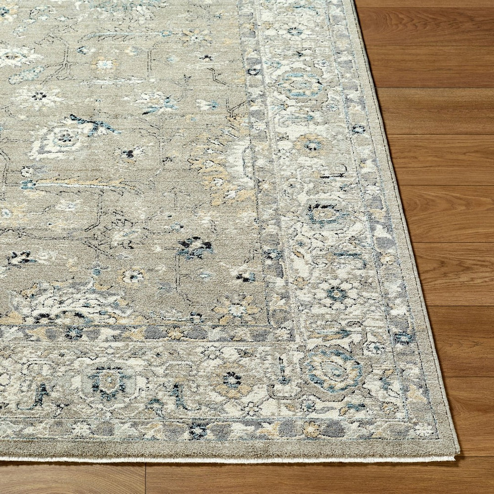 Livabliss Reflection Traditional Oriental Fringe Area Rug Polyester Woven Living Room Floor Ivory, Medium G 6'7" x 9'6" RFL2304-6796