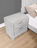 English Elm Steve Silver - Montana - Nightstand - Pearl Silver