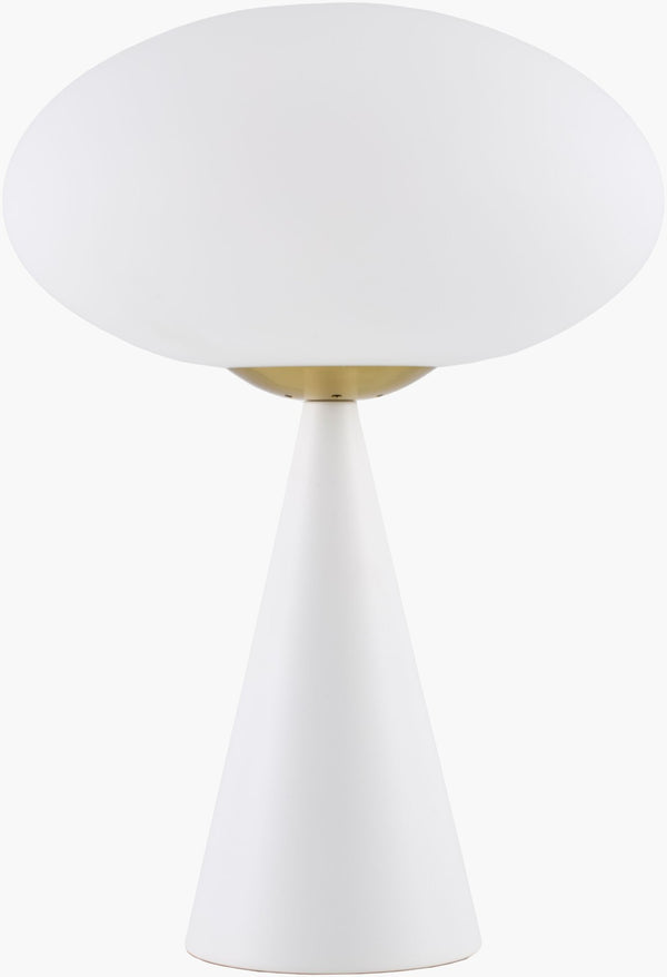 Livabliss Rufus Iron Base Table Lamp with Glass Shade Hand Painted Artisan Industrial Modern RFS-001