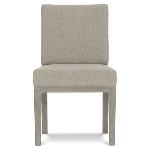 Bernhardt Bernhardt Driftwood Gray Upholstered Side Chair With Cerused Acacia Frame, Rustic Modern Comfort For Dining 306547