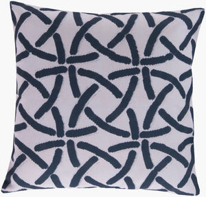 Surya Rain Woven Polyester Square Throw Pillow Bohemian Organic Texture for Sofas and Beds RG001-2020