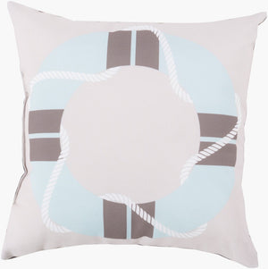 Livabliss Rain Woven Coastal Floor Pillow Oversized Polyester Square Accent for Living Rooms RG084-2626