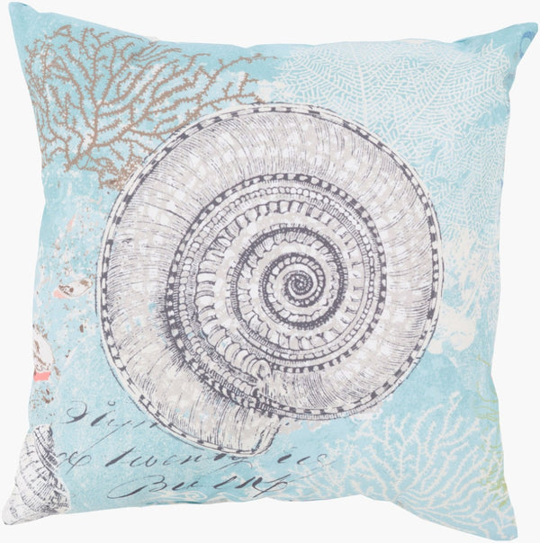 Livabliss Rain Woven Polyester Coastal Accent Pillow Polyfill Insert for Sofa or Bed RG103-1818