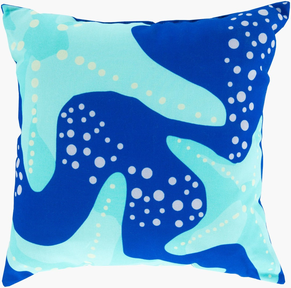Livabliss Rain Coastal Woven Accent Pillow Polyester Square Decor for Sofa Chair or Bed RG140-1818