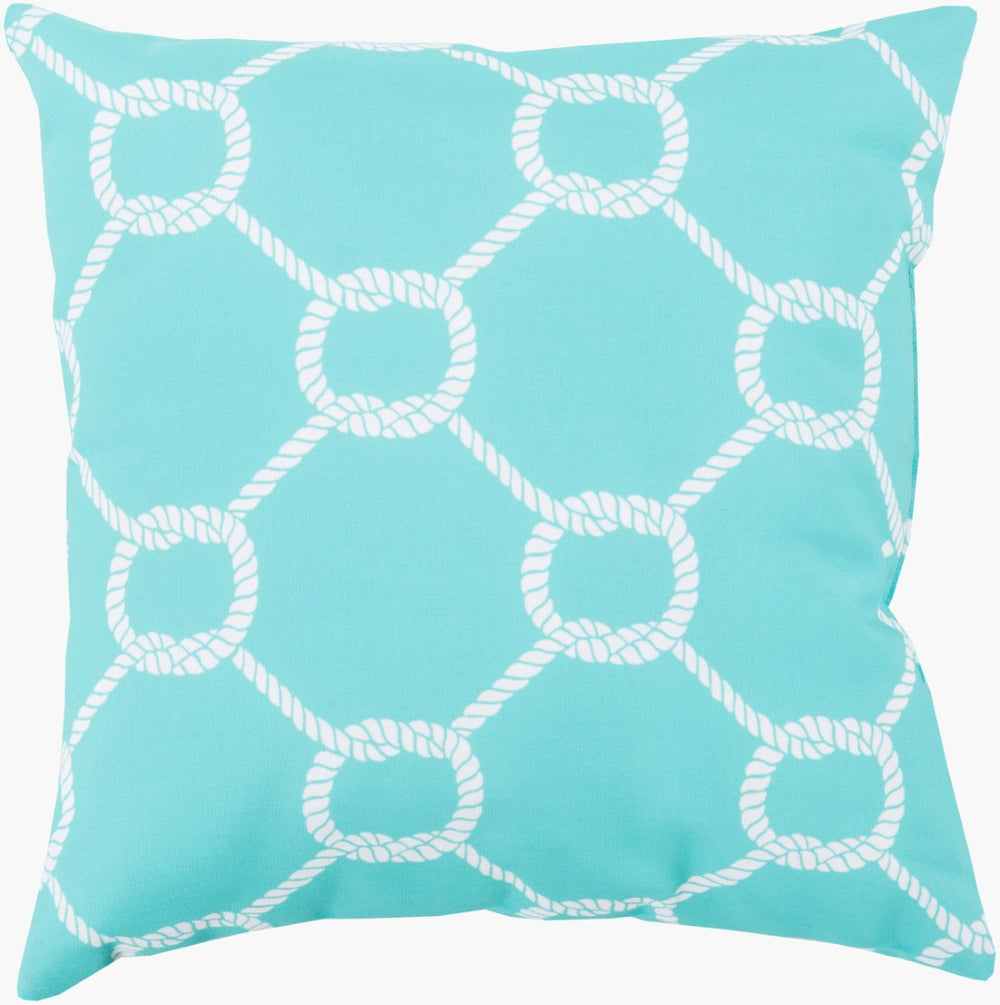Livabliss Rain Coastal Woven Throw Pillow Polyester Square Accent for Sofa or Bedroom Layering RG145-2020