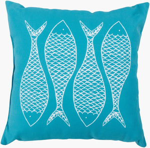 Livabliss Rain Coastal Woven Square Accent Pillow Polyester Fill for Sofas and Bedroom Decor RG165-2020