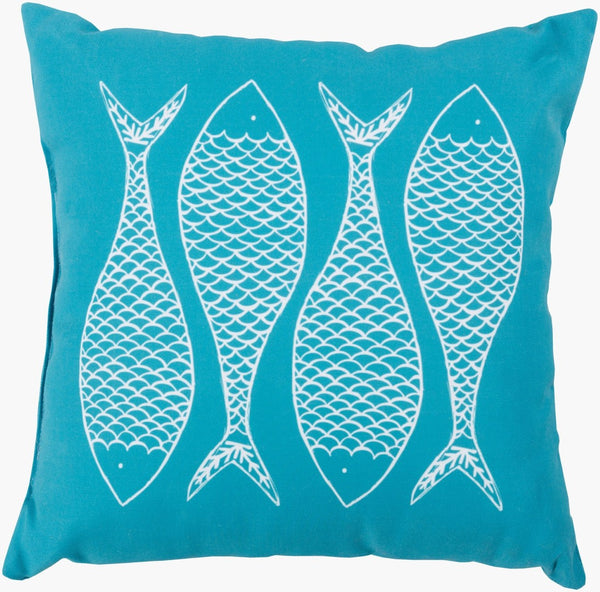Livabliss Rain Coastal Woven Square Accent Pillow Polyester Fill for Sofas and Bedroom Decor RG165-2020