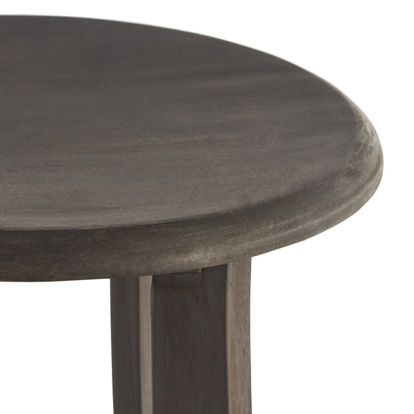 English Elm Christopher Knight Home® - PIKE Dark Gray Acacia Barstools Set of 2 — 30" Backless Outdoor Water-Resistant Contemporary Seats 60810.00
