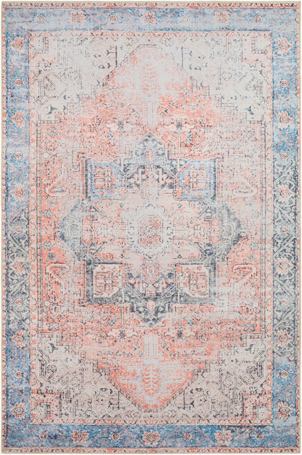 Livabliss Regen Flatweave Polyester Area Rug Traditional Pattern for Entryways and Hallways RGE2305-35