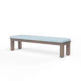 Laguna Dining Bench in Canvas Skyline, No Welt SW3501-BNCH-14091 Sunset West