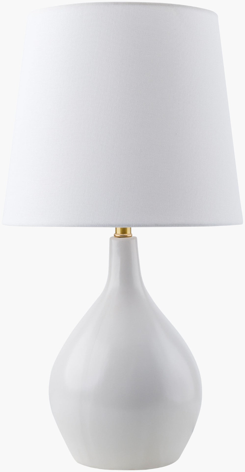 Livabliss Rugged Ceramic Steel Table Lamp with Polyester Shade for Warm Ambient Living Room Glow RGG-001