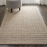 Nourison Perris PERR1 Handmade Woven No Border Indoor Only Contemporary  Rug Latte, Beige 100% Wool 99446224583