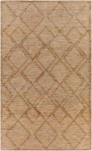 Surya Regal Modern 2' X 3' Handmade Area Rug - Durable Jute And Polyester Blend For Elegant Living Spaces Tan Jute,Polyester Rgl2302-810