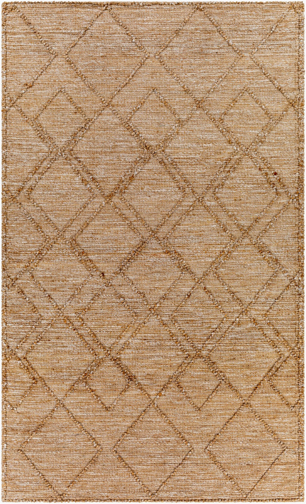 Surya Regal Modern 2' X 3' Handmade Area Rug - Durable Jute And Polyester Blend For Elegant Living Spaces Tan Jute,Polyester Rgl2302-810