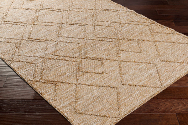 Surya Regal Modern 2' X 3' Handmade Area Rug - Durable Jute And Polyester Blend For Elegant Living Spaces Tan Jute,Polyester Rgl2302-810