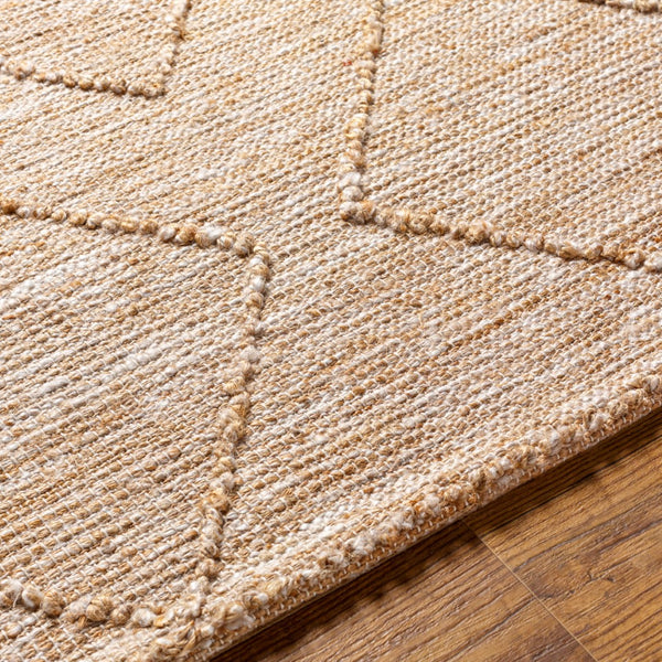 Surya Regal Modern 2' X 3' Handmade Area Rug - Durable Jute And Polyester Blend For Elegant Living Spaces Tan Jute,Polyester Rgl2302-810