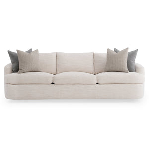 Bernhardt Bernhardt Jules Sofa With Curved Sculpted Back, Deep Cushions & Coordinating Pillows — Made To Order P1827A