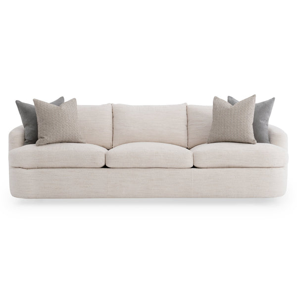 Bernhardt Bernhardt Jules Sofa With Curved Sculpted Back, Deep Cushions & Coordinating Pillows — Made To Order P1827A