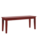 Homelegance By Top-Line Lorren Wood Dining Bench Red Rubberwood