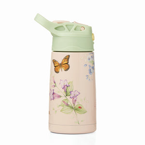 Lenox Butterfly Meadow Pink Stainless Steel Kids Water Bottle Pink, PINK METAL 895746