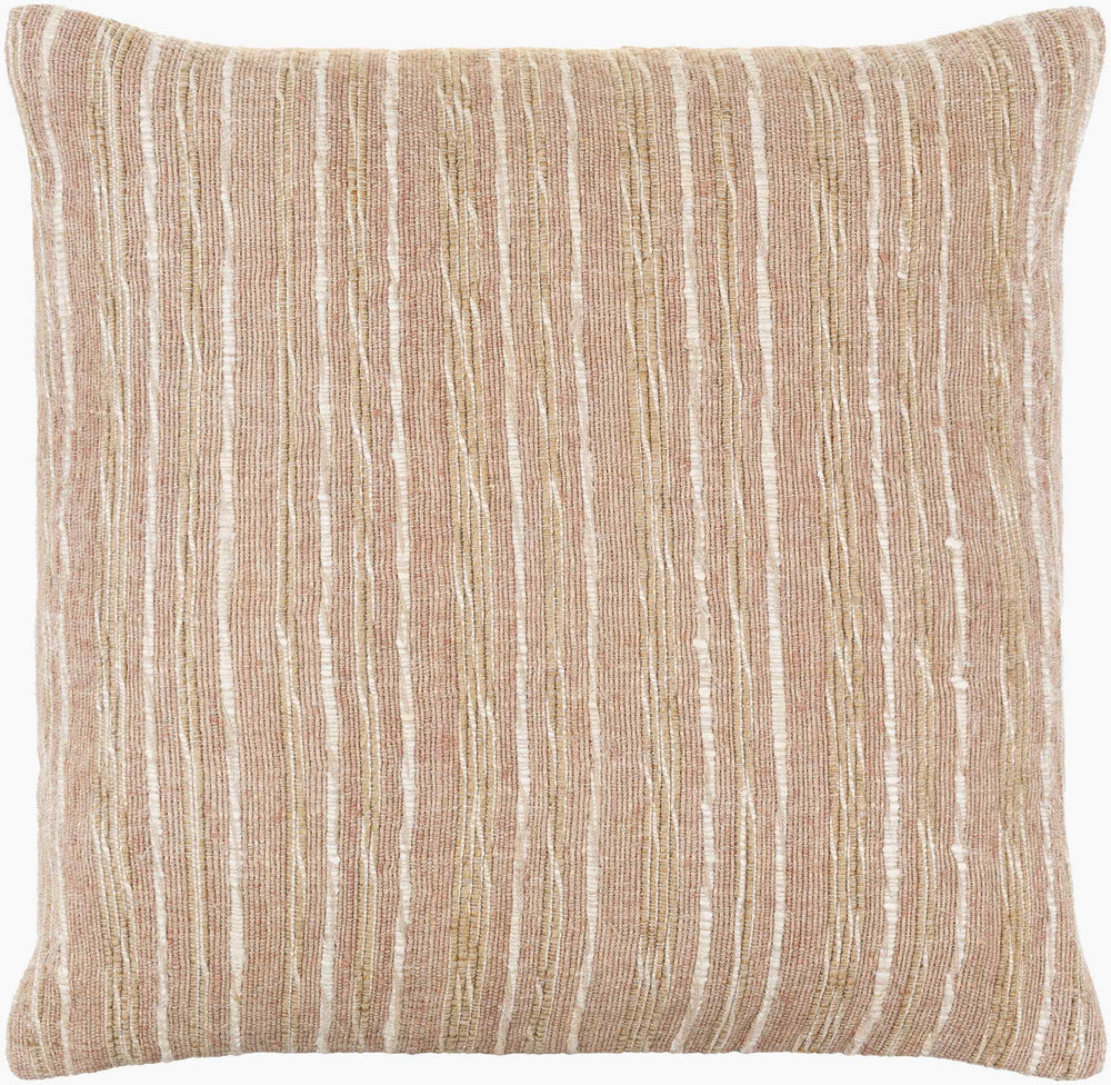 Surya Ragnar Cottage Charm Accent Pillow – 18"X18" Ultra-soft Linen Blend For Cozy Home Decor Style Beige Linen,Viscose,Cotton Rgr001-2020d