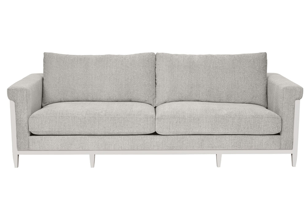 A.R.T. Furniture Atlas Sofa 100'' - Transitional Design With Fleur De Sel Finish, Cozy Chenille Fabric, And Comfort White Fabric In A Polyester,Chenille Blend,In A Gray And Beige Coloration 762521-5824