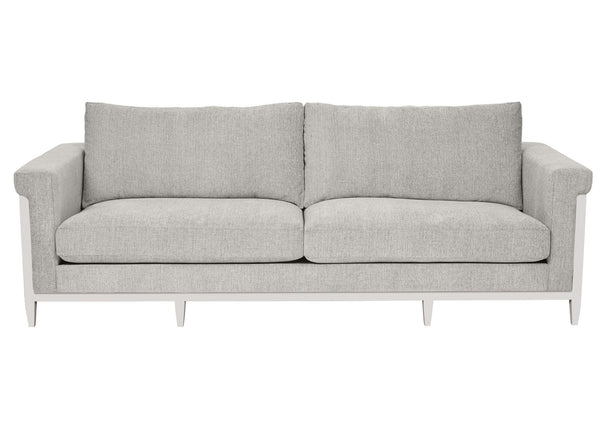 A.R.T. Furniture Atlas Sofa 100'' - Transitional Design With Fleur De Sel Finish, Cozy Chenille Fabric, And Comfort White Fabric In A Polyester,Chenille Blend,In A Gray And Beige Coloration 762521-5824