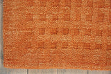 Nourison Perris PERR1 Handmade Woven No Border Indoor Only Contemporary  Rug Sunset, Orange 100% Wool 99446227218