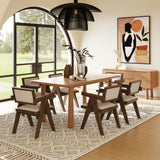 VIG Furniture Modrest Rhea - Modern 71" Natual Acacia Rectangular Dining Table VGWDMAR-DT1.8-NAT