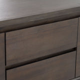 VIG Furniture Modrest Rhea - Modern Dark Acacia Buffet VGWDMAR-BUF02-2D-DK