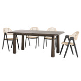 VIG Furniture Modrest Rhea - Modern 71" Dark Acacia Rectangular Dining Table VGWDMAR-DT1.8-DK