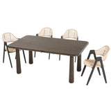 VIG Furniture Modrest Rhea - Modern 71" Dark Acacia Rectangular Dining Table VGWDMAR-DT1.8-DK