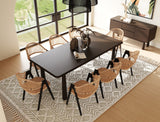 VIG Furniture Modrest Rhea - Modern 87" Dark Acacia Rectangular Dining Table VGWDMAR-DT2.2-DK