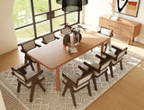 VIG Furniture Modrest Rhea - Modern 87" Natural Acacia Rectangular Dining Table VGWDMAR-DT2.2-NAT