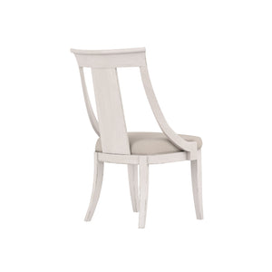 A.R.T. Furniture Alcove Side Chair Set Of 2 - Casual Traditional Design With Splat Back And Luxurious Upholstered Seat - Set Of 2 White Alder Solids,Foam,Fabric 321206-2817