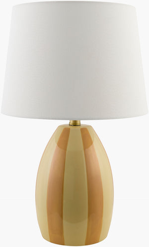 Livabliss Rethel Art Deco Ceramic Table Lamp with Linen Shade for Nightstand or Console RHL-007
