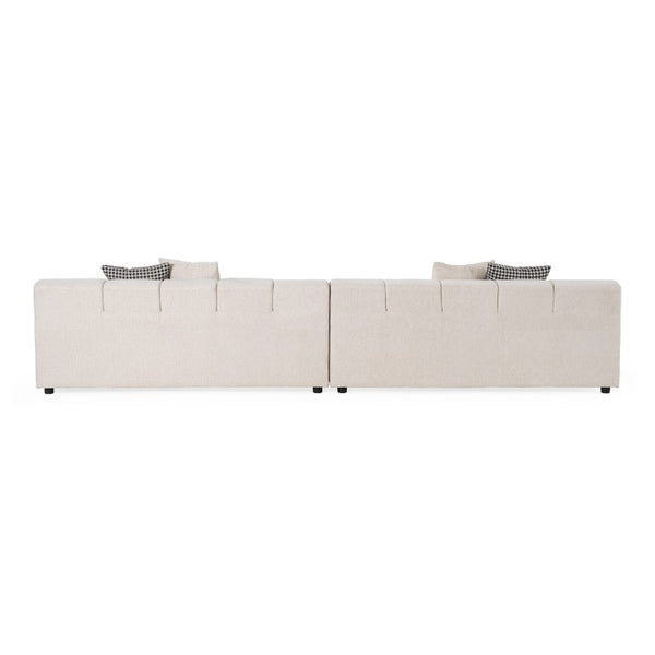 VIG Furniture Rhonda Modern Beige 3-Piece Modular Sectional Sofa, Seats 5, Foam Comfort, Durable Polyester Upholstery VGAH-SF2037-BGE
