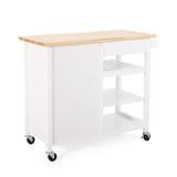 Christopher Knight Home® - Noble House - Westcliffe Contemporary Kitchen Cart with Wheels