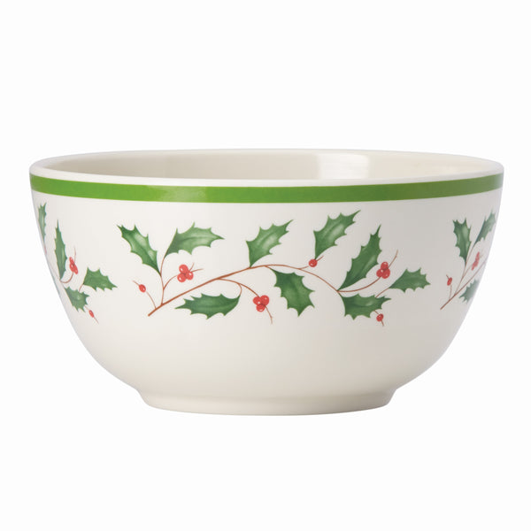 Lenox Holiday Melamine 4-Piece All-Purpose Bowl Set Red & Green, IVORY MELAMINE 870016