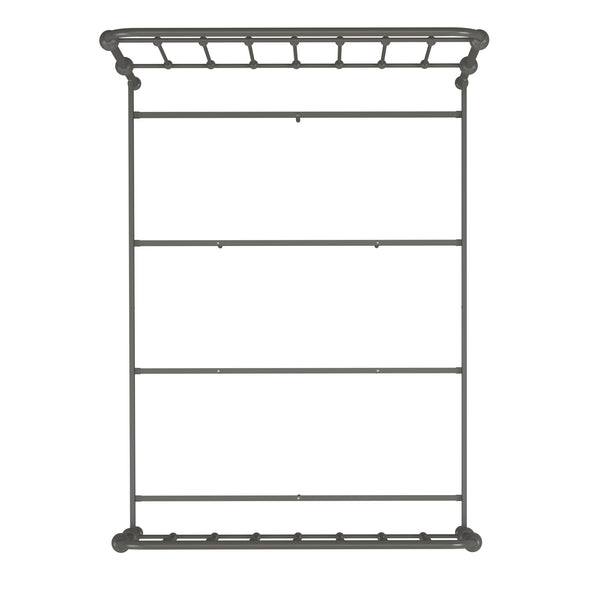 Homelegance By Top-Line Katana Antique Graceful Victorian Iron Metal Bed Grey Iron