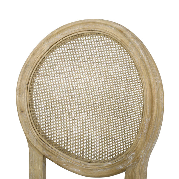 English Elm Christopher Knight Home® - French Country Virabit 2-Piece 30.25" Bar Stools with Hand-Woven Rattan Back & Tufted Cushions 71615.00CHAR