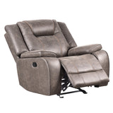 Parker House Parker Living Blake - Desert Taupe Manual Reclining Sofa Loveseat and Recliner Desert Taupe 100% Polyester (W) MBLA-321-DTAU